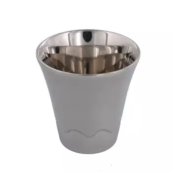 ВОСТОЧНАЯ чашка для стола платиновая глазурь Mt. Изделия Fuji Mino в деревянной коробке 716-012-02 Сделано в Японии