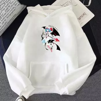 Восточный проект Shrine Maiden Remilia Scarlet, мужская модная толстовка больших размеров, красивая пара, спортивная толстовка S чёрный