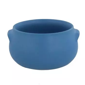 ВОСТОЧНЫЙ стол Суповая миска с ушками 470 мл Термостойкая Открытое пламя OK Blue Сделано в Японии Подходит для микроволновой печи Можно мыть в посудомоечной машине Посуда для западного стола Форма для запекания