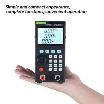 Восточный тестер ET5406A + 200 Вт 0-120 В 0-20 А программируемый электронный тестер нагрузки постоянного тока 1 мВ 1 мА мини-батарея EU Plug чёрный