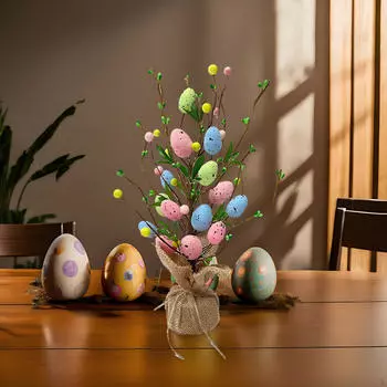 Восторг: Праздничное пасхальное яйцо на основе мешковины Style E