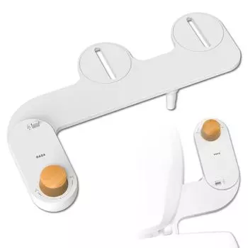 VOVO basic 9 Slim сиденье для унитаза, очистка без питания, простая очистка водой, бамбуковая насадка для душа, белый блок, требуется, установка, своими руками, давление/угол