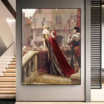 Vox Populi – Голос народа, классические принты, постер Эдмунда Блэра Лейтона, холст, картина, галерея, декор для дома и комнаты 21cm30cm NoFrame