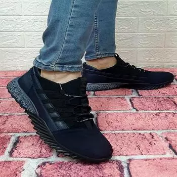 Voyager 5012 Navy Blue Genuine Leather Non-Slip Sole Men s Shoe