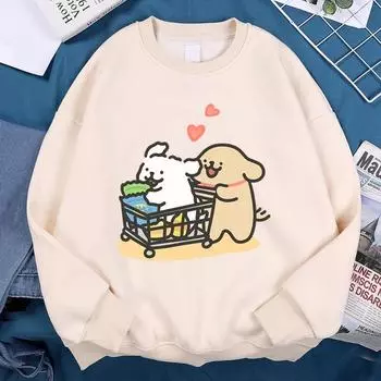 Возьмите вас в сумасшедший поход по магазинам. Одежда. Повседневная флисовая толстовка с капюшоном. Креатив. Высококачественная осенняя флисовая толстовка с капюшоном. Пуловеры и длинные рукава для женщин. S чёрный