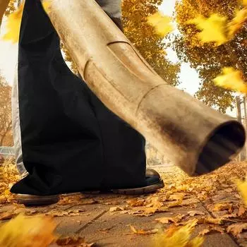 Воздуходувка для сбора листьев, вакуумный мешок с застежкой-молнией, водонепроницаемый мешок для сбора пыли из листьев