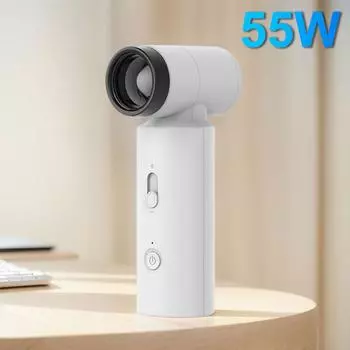 Воздуходувка Jet Dry Blower 4500mAh аккумуляторная батарея персональный вентилятор небольшой ручной вентилятор для путешествий кемпинга на открытом воздухе подарки для женщин мужчин зелёный