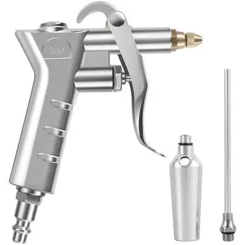 Воздуходувка с мощным воздуходувным соплом и 3 насадками, ретро-пневматическая воздуходувка для уборки пыли со стандартным быстроразъемным соединением 1/4 дюйма