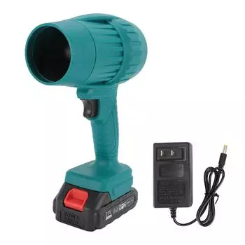 Воздуходувка синего цвета, высокая эффективность, 1500 мАч, портативная беспроводная воздуходувка для удаления листьев и уборки автомобиля