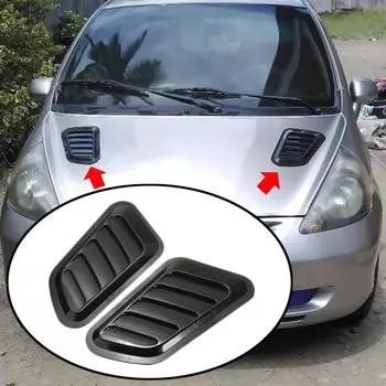 Воздухозаборники на капоте автомобиля для Ix35 Solaris Hyundai Renault Captur Kia Sportage 4 Mazda 6 GG Camry 55 Land Cruiser 200 чёрный