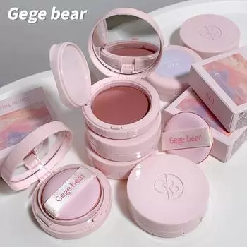 Воздушная кушон-пудра румяна мелкая пудра натуральный макияж стойкая не легко летающая пудра румяна крем