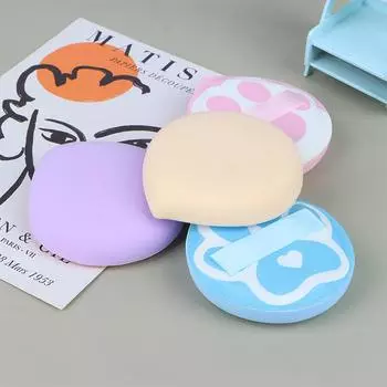 Воздушная подушечка-зефир, мягкая губка для макияжа, пуховка Beauty розовый