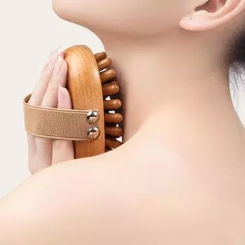 Воздушная подушка для очистки меридианов и зон кровообращения, универсальный скребковый массажный инструмент для всего тела, мягкая щетка для живота и ног 100g