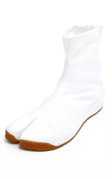 Воздушная подушка поглощает удары Японская обувь Kohaze Jikatabi Matsuri Tabi [Ai Indigo] (22,5см-29,0см) (Белый, Размер, Взрослый, Номер, 23.0 см) белый