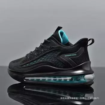 Воздушная подушка удобная и дышащая весна 2025 года новая повседневная спортивная обувь удобная обувь для папы кроссовки для бега на открытом воздухе модная мужская обувь 39 синий