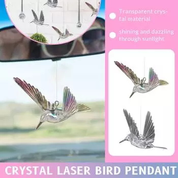 Воздушная подвесная акриловая колибри свадебная прозрачная хрустальная птица для дома el потолочное украшение подвеска One Size