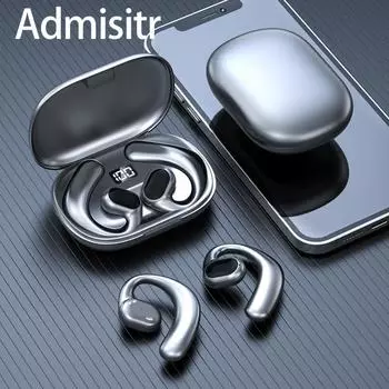 Воздушная проводимость Подвесная Bluetooth-гарнитура Не проникает в ухо Беспроводное бинауральное движение Концепция костной проводимости чёрный