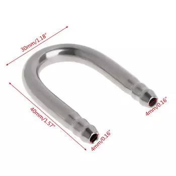 Воздушная трубка для аквариума, соединители из нержавеющей стали, U-образная, для аквариума, воздушная трубка, металлическая трубка для внутреннего диаметра 4 мм. Шланг для подачи воздуха