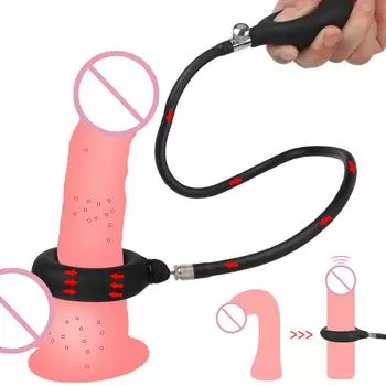 Воздушное кольцо для блокировки, мужское целомудрие, кольцо для пениса, надувные кольца для пениса, взрослые 18 секс-игрушек, секс-игрушки для мужчин, секс-шоп