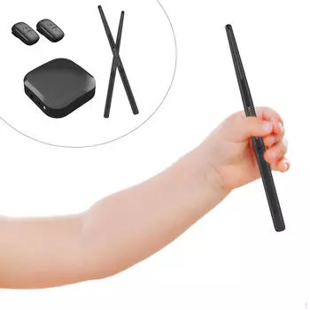 Воздушные барабаны с барабанными палочками Электрический барабанный набор Аудиоадаптер Карманный барабан для Audio Adapter