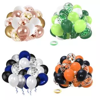 Воздушные шары для свадьбы, дня рождения, юбилея, миндальное печенье, латексные металлические шары Chorme, 25 шт., декор для вечеринки с конфетти, шарики для душа, для взрослых и детей 18*28*3cm