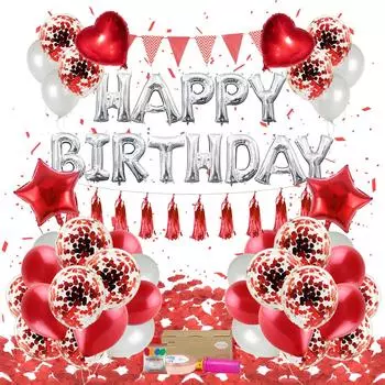 Воздушные шары для украшения дня рождения Воздушные шары для вечеринки по случаю дня рождения Роскошные украшения большой емкости для дня рождения Набор для украшения дня рождения для женщин и мам
