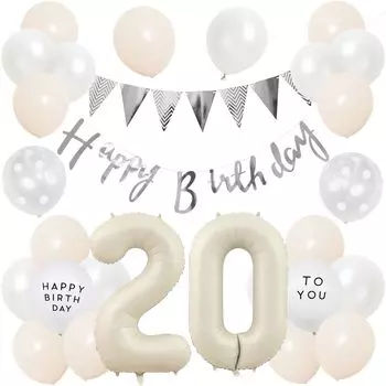 Воздушные шары на день рождения, набор воздушных шаров, украшение на 20 лет, гирлянда на день рождения, украшение на день рождения, большое количество конфетти, вечеринка с воздушными шарами