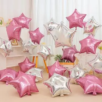 Воздушные шары на день рождения, украшение на день святого валентина, свадьба, детский праздник, новый год, рождественская вечеринка, украшение дома своими руками, воздушный шар 10pcs&45x45cm серебряный