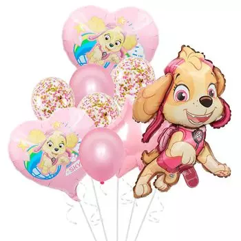 Воздушные шары Paw Patrol Набор для украшения дня рождения Милый стильный персонаж Воздушные шары для вечеринки для детей Мальчики Девочки Воздушные шары Украшение