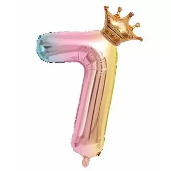 Воздушные шары с цифрами на день рождения, цифра 7, 32 дюйма, набор радужных шаров, вечеринка по случаю дня рождения, набор украшений на день рождения, сверкающие шары, вечеринка, празднование, синяя свадьба