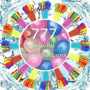 Воздушные шары с водой, мгновенные воздушные шары, легко быстро наполняемые воздушные шары, веселые всплески для детей, набор воздушных шаров для мальчиков и девочек, игры для вечеринок 333PCS разноцветный