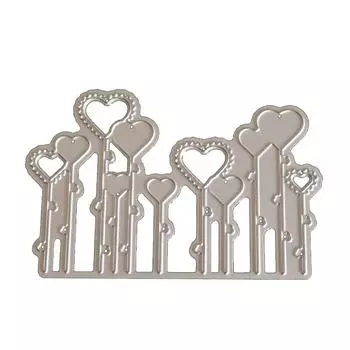 Воздушные шары в форме сердца, штампы для резки дерева, металлический трафарет, сделай сам, скрапбукинг, альбом, тиснение бумажной карты, ремесло, высеченная рамка