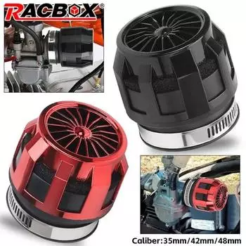 Воздушный фильтр для мотоцикла 48 мм 35 мм 42 мм, карбюратор, очиститель воздушного фильтра, аксессуары для мотоциклов для Yamaha Suzuki Kawasaki Honda Ducati 1pc Black