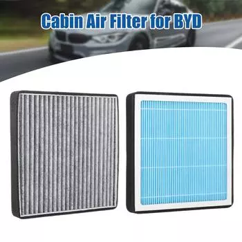 Воздушный фильтр салона автомобиля для Byd Atto 3 юаня Plus Воздушный фильтр Замена автомобильных воздушных фильтров HEPA 430KM Без запаха и с запахом