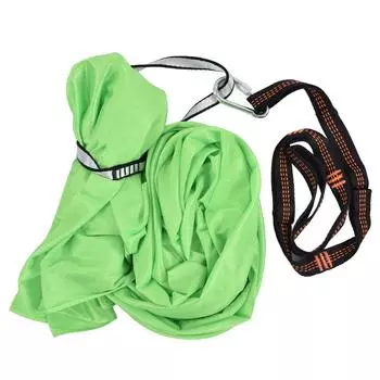 Воздушный гамак для йоги 1 X 2,8 м, безопасный, дышащий, облегчающий боль, детский эластичный гамак для йоги зелёный