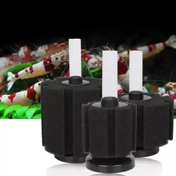 Воздушный губчатый фильтр для аквариума Биохимическая губка Ультратихая фильтрация Аэрация Культивация Type 2