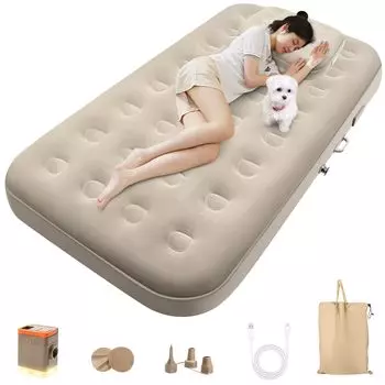 Воздушный Электрический Включает Воздушный Одиночный Flock Поверхность Грузоподъемность Воздушный Воздушный Комфортный Включает Хранение Дополнительно Домашний Кемпинг Тяжелый Спать в Бедствии Длина