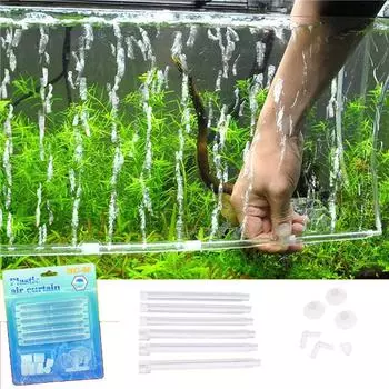 Воздушный камень для аквариума, насос, аксессуар, настенная пузырьковая трубка, аэрационная трубка 60 см