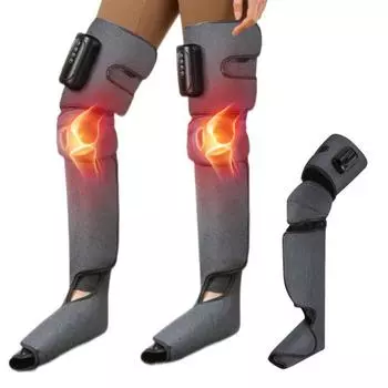 Воздушный компрессионный массажер, 3 режима, регулируемый на 360 градусов, полный охват, перезаряжаемый электрический массажер для глубоких тканей, устройство для массажа ног и ступней 2pcs