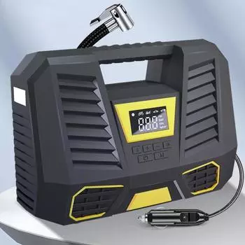 Воздушный компрессор портативный 150PSI шинный насос для автомобиля со светодиодным фонариком экран быстрое накачивание насос для автомобиля велосипеды 1pcs