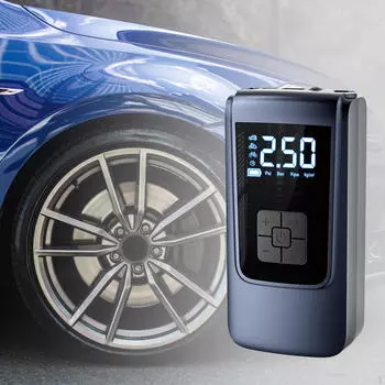 Воздушный компрессор, шинный насос, манометр, компактный, быстрая накачка, светодиодная подсветка, электрический wired