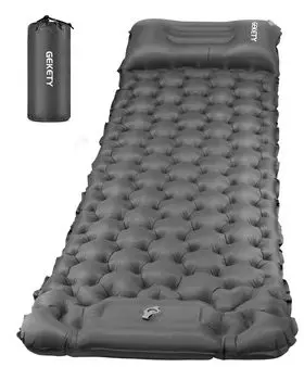 Воздушный коврик GEKETY 10 см для кемпинга в автомобиле, для сна без ограничений, в комплект входит палатка для кемпинга Air Disaster, удобная сумка для хранения [прибл.. Толстый] Мат,