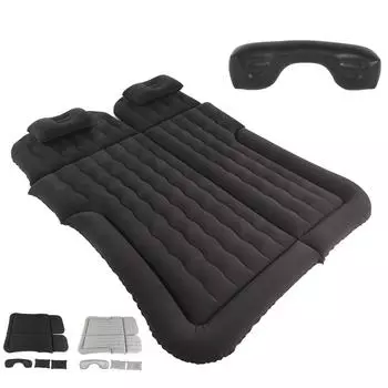 Воздушный матрас 12 В насос для накачивания, электрический с флокированием, для внедорожников, минивэнов, автофургонов, надувной матрас для кемпинга, автомобильный надувной матрас чёрный