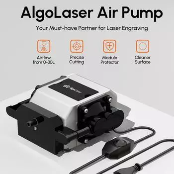 Воздушный насос Algolaser 30L ALAP30L1.0 Air Assist Вспомогательный лазерный гравер Аксессуар 30Lmin Регулируемый UK
