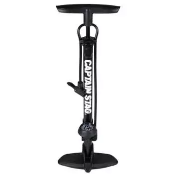 Воздушный насос CAPTAIN STAG, напольный насос, изготовлен из железа, с манометром, длинный шланг, совместим с британским, американским и французским клапаном, стандарт SG,