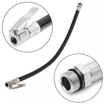 Воздушный насос для шин, давление в автомобильных шинах, шланговый насос, манометр, соединитель для шланга, гибкий для автомобильных шин, быстрые надувные стержни чёрный