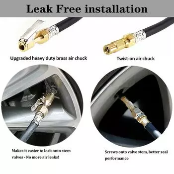 Воздушный насос для шин с зажимом, манометр для контроля накачки шин, универсальный алюминиевый сплав, датчик давления в шинах, ЖК-цифровой