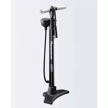 Воздушный насос для велосипеда Panaracer, установка одним касанием, регулируемое давление воздуха, совместим со всеми клапанами, черный, алюминий BFP-02AGEZ2-B