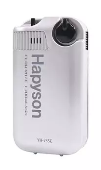 Воздушный насос Hapyson на батарейках, металлик, серебристый, 80 x 40 x 150 мм, YH-735C-S, прибл.