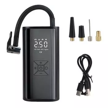 Воздушный насос воздушный компрессор беспроводной 150PSI 120W со светодиодной подсветкой портативный манометр для шин насос для шин цифровой ЖК-дисплей A